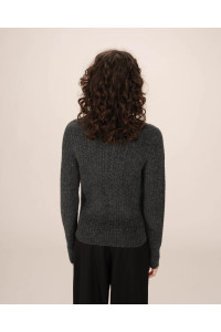 Cardigan à manches longues tricoté