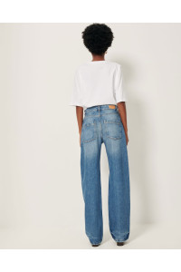 Jean droit taille haute
