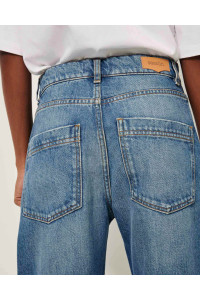 Jean droit taille haute