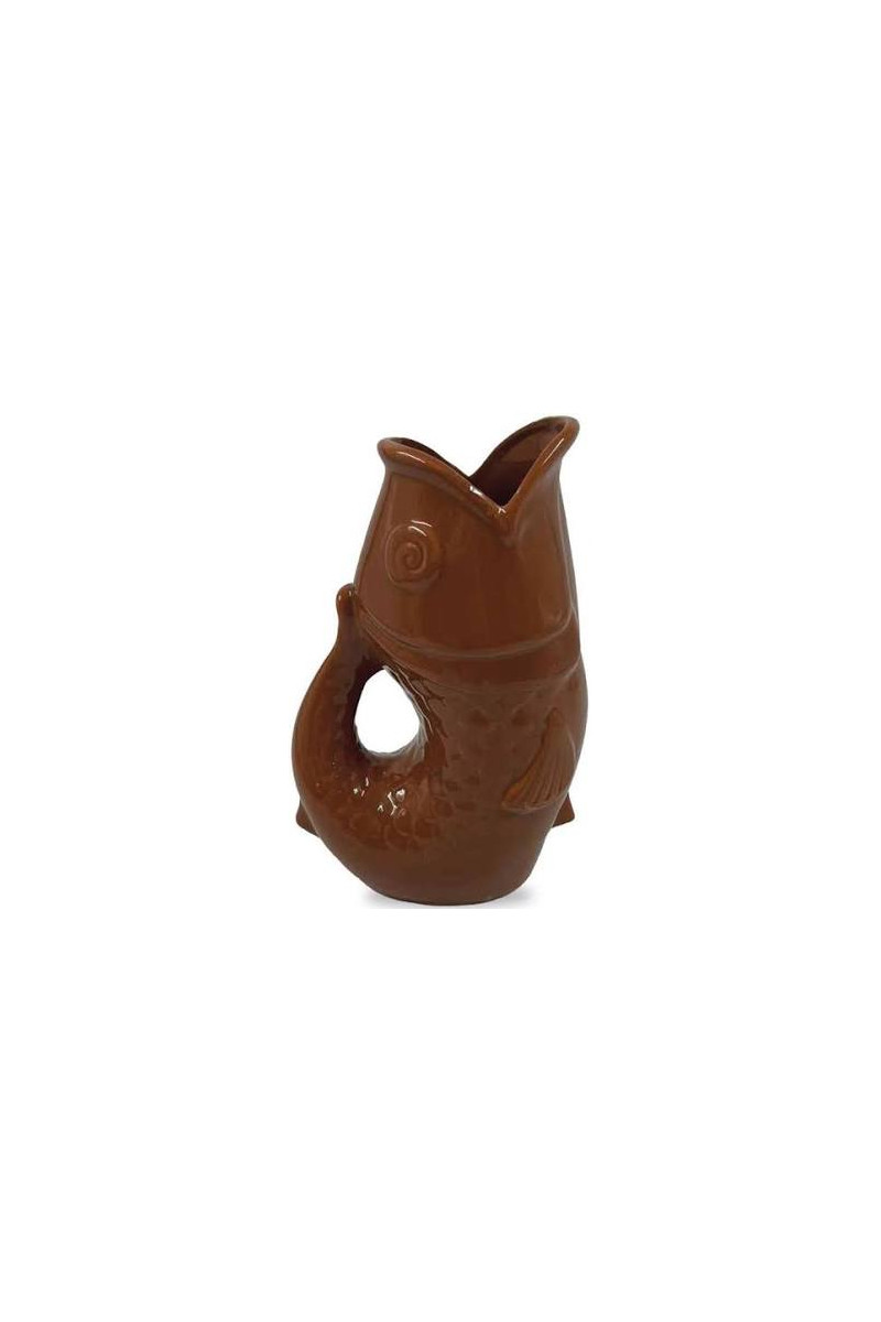 Vase / Pichet Poisson Marron