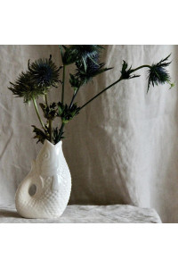 Petit Vase Poisson Blanc