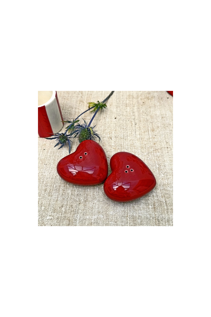Set de sel & poivre - Cœur rouge