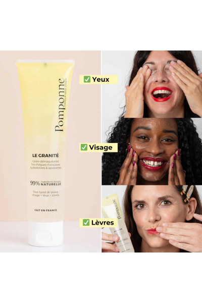 Granité démaquillant - Visage, yeux & lèvres