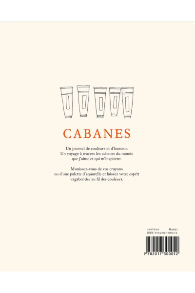 Carnet de coloriage  - Cabanes - Zoé de Las Cases