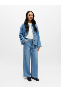 Jean large à taille nouée