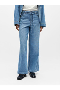 Jean large à taille nouée