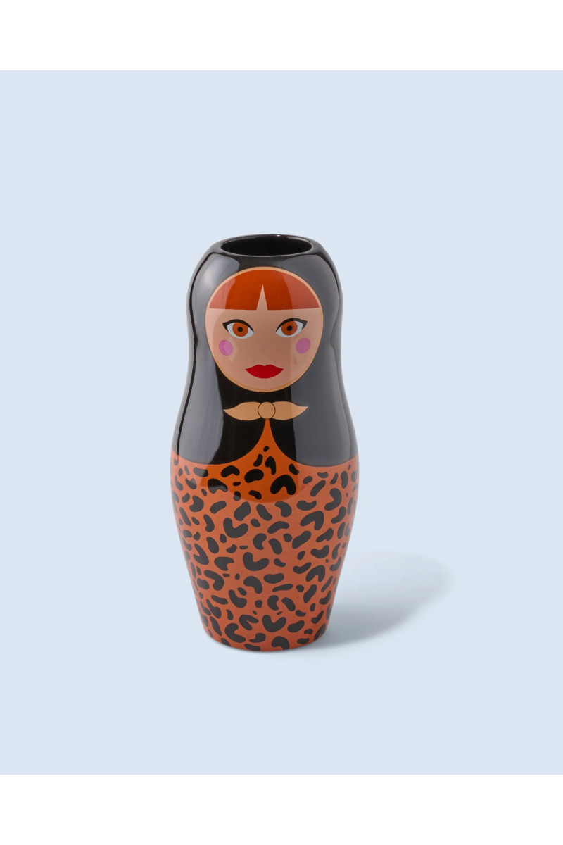 Vase Dolls Leopard