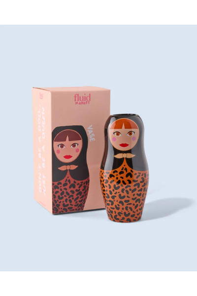 Vase Dolls Leopard