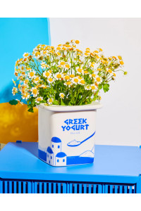 Vase cache pot Yaourt Grec