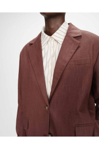 Blazer en lin et coton