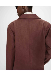 Blazer en lin et coton