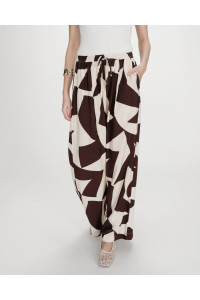 Pantalon large imprimé