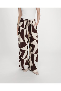 Pantalon large imprimé