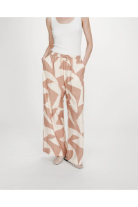 Pantalon large imprimé