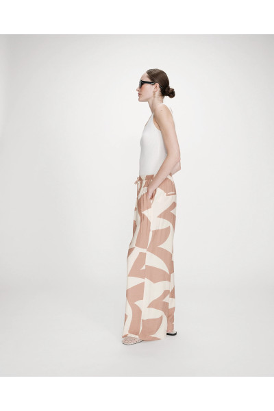 Pantalon large imprimé
