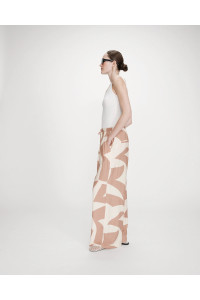 Pantalon large imprimé