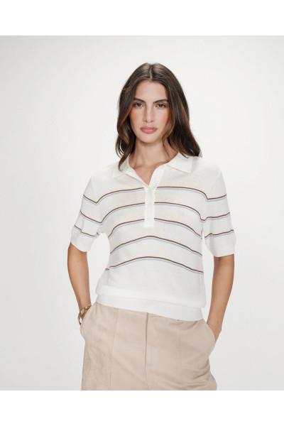 Polo à rayures