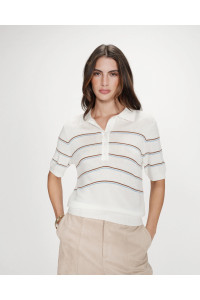 Polo à rayures