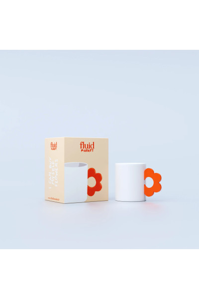 Mug Flower Orange
