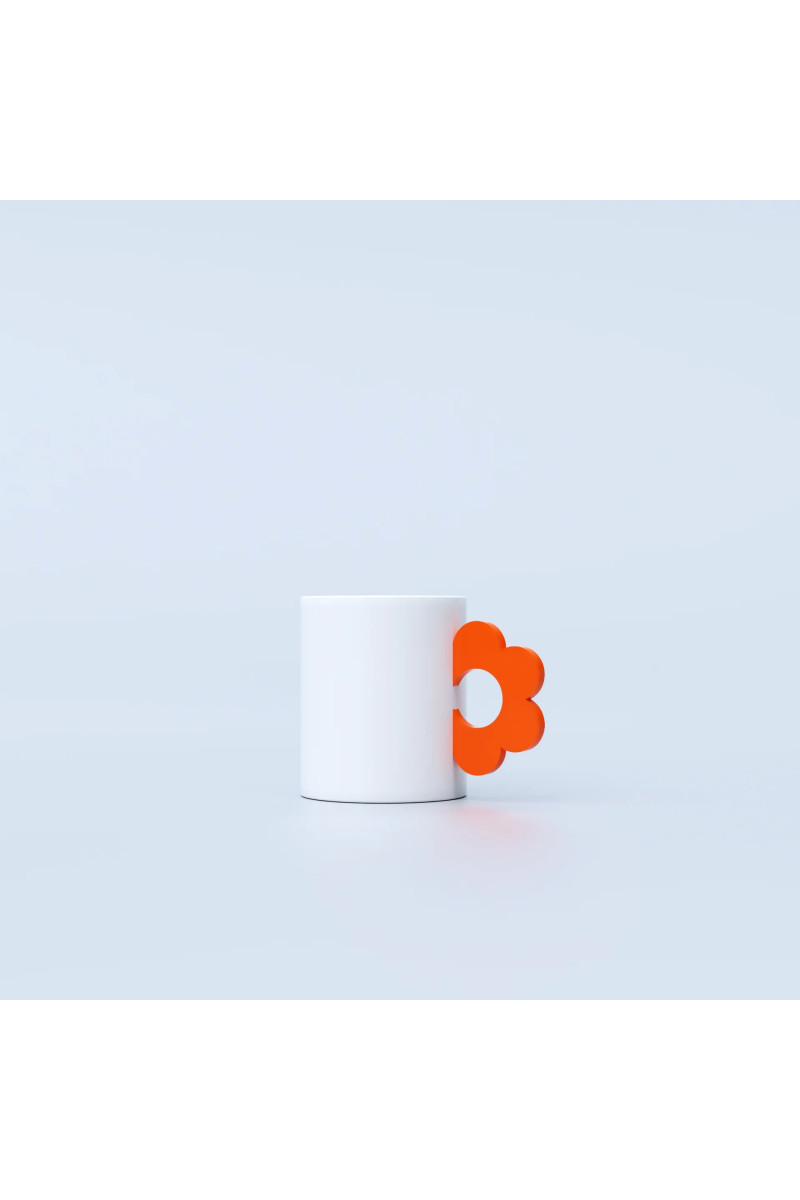 Mug Flower Orange