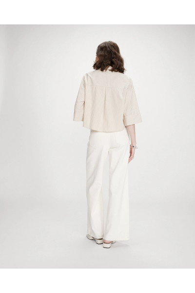 Chemise rayée courte