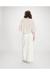 Chemise rayée courte