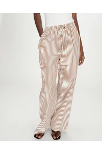 Pantalon large à rayures