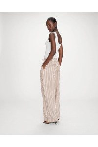 Pantalon large à rayures