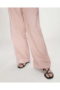 Pantalon large à rayures