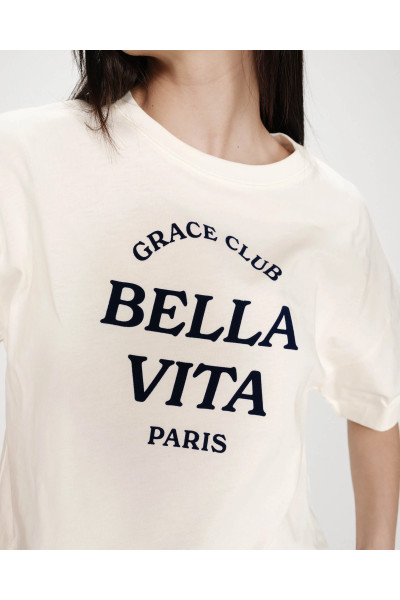 Teeshirt court imprimé
