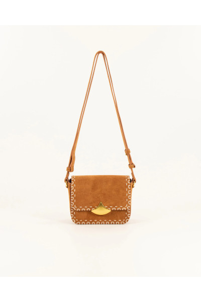 Petit sac en cuir suédé