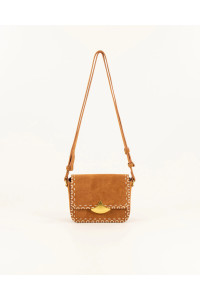 Petit sac en cuir suédé