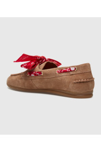 Loafers bandana en cuir