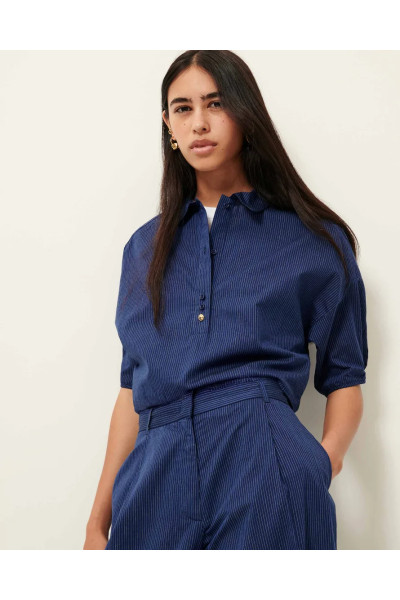 Blouse façon polo