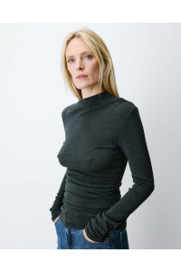 Top asymétrique en jersey