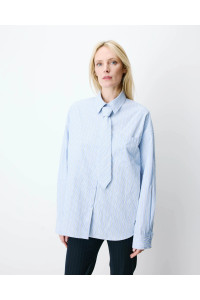 Chemise ample avec cravate