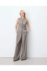 Gilet tailleur à rayures