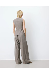 Gilet tailleur à rayures