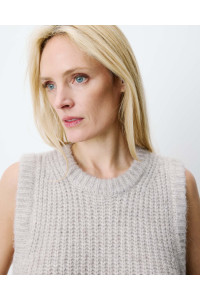 Pull sans manches à nouer