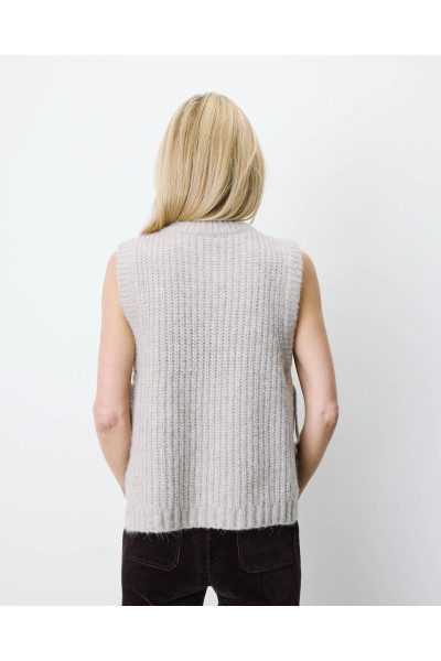 Pull sans manches à nouer