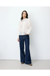 Blouse ample en dentelle