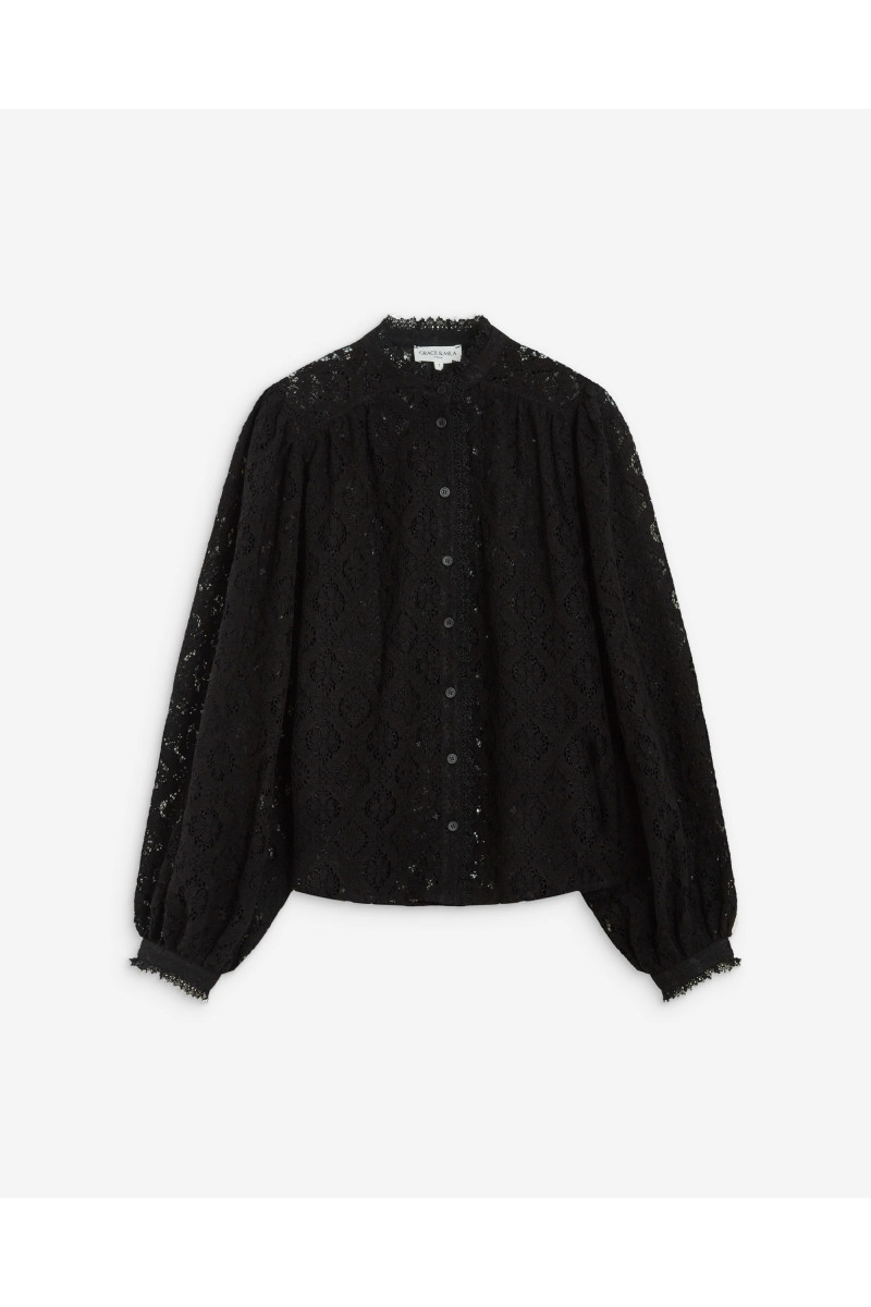 Blouse ample en dentelle