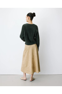 Cardigan doux col rond