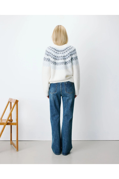 Cardigan en maille jacquard