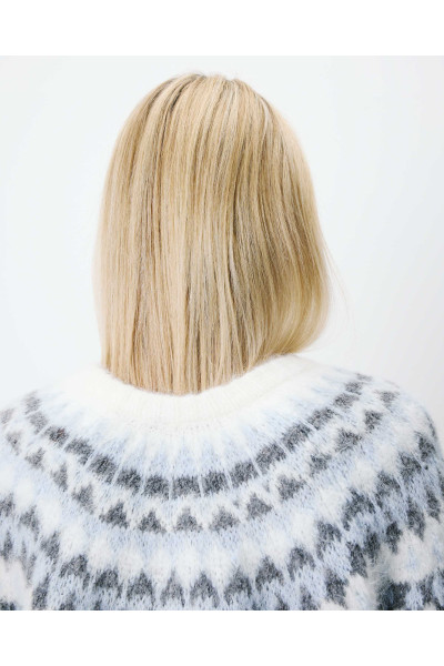 Cardigan en maille jacquard