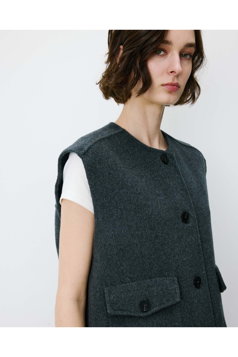 Gilet sans manches oversize