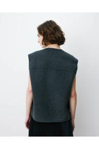 Gilet sans manches oversize