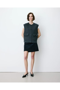 Gilet sans manches oversize