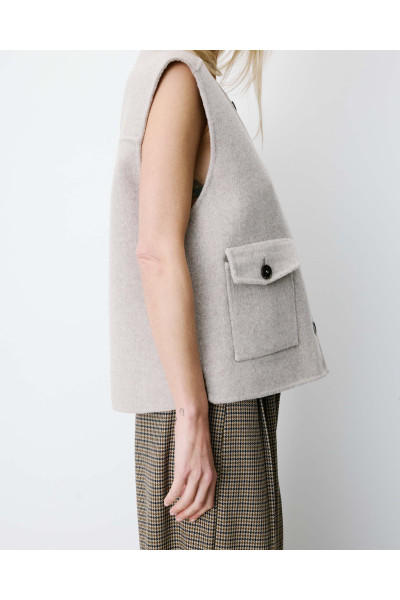 Gilet sans manches oversize