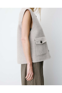 Gilet sans manches oversize